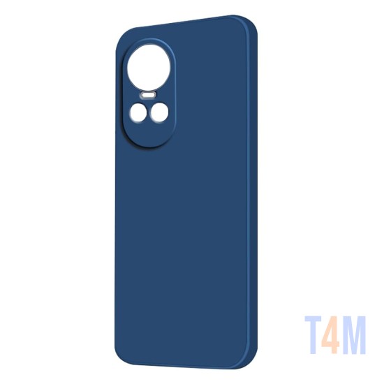 Capa de Silicone com Moldura de Câmera para Oppo Reno10/ Reno10 Pro Azul